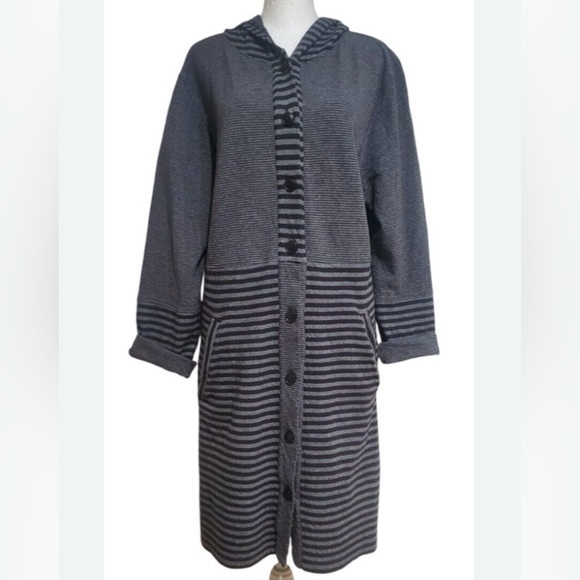 Iridium Hoodie Duster Cardigan Dress M - Picture 1 of 4